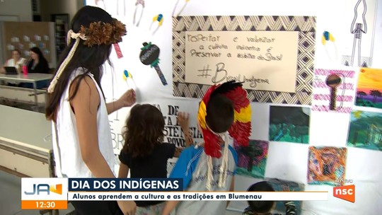 Dia do indígena em Blumenau - Programa: Jornal do Almoço - SC (Blumenau) 