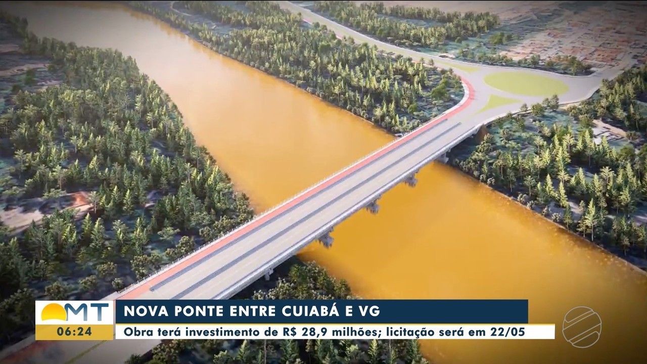 Governo de Mato Grosso firma contrato de R$ 28,9 milhões para ponte em Cuiabá