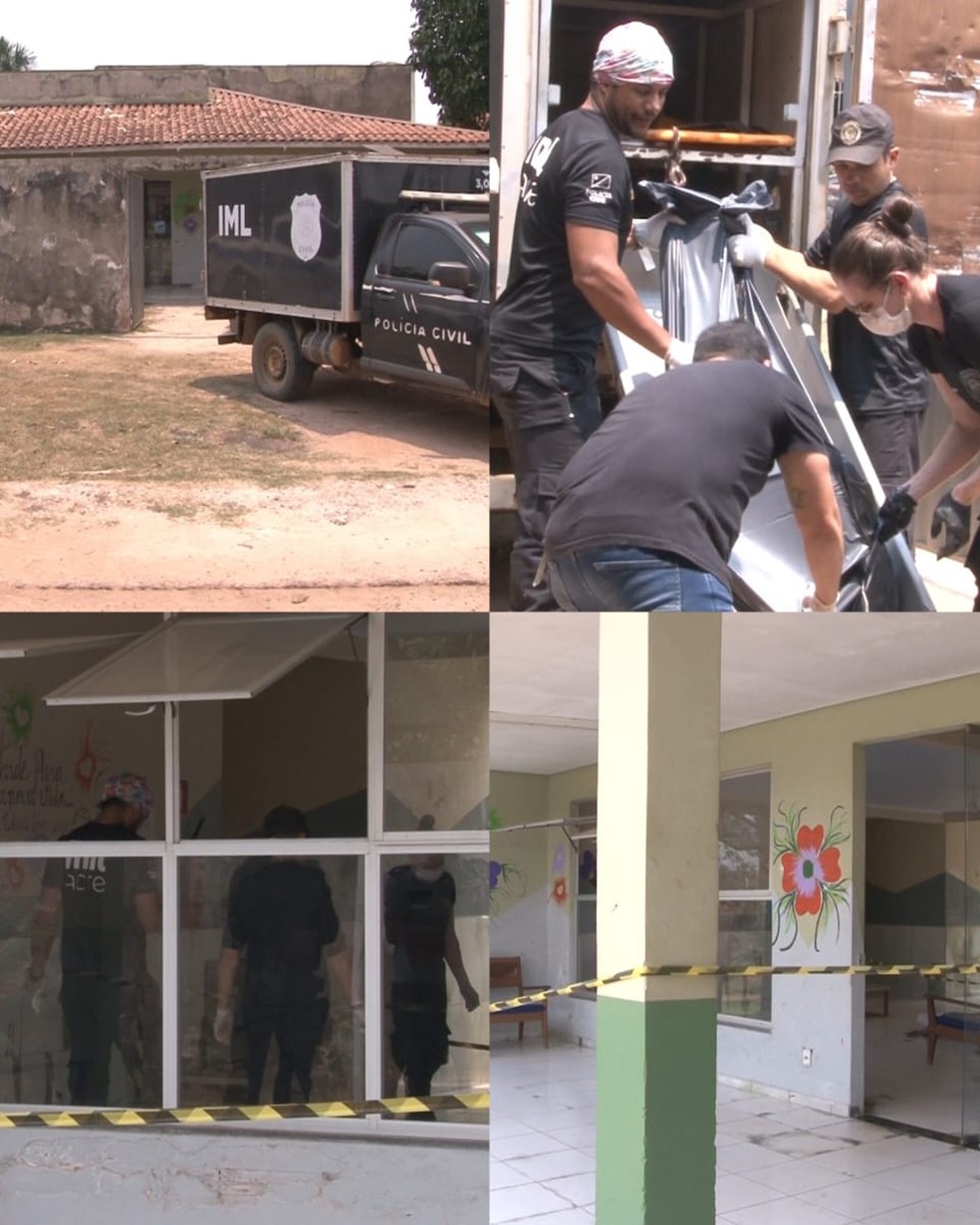 Per&iacute;cia esteve no local ap&oacute;s o ocorrido &mdash; Foto: Divulga&ccedil;&atilde;o