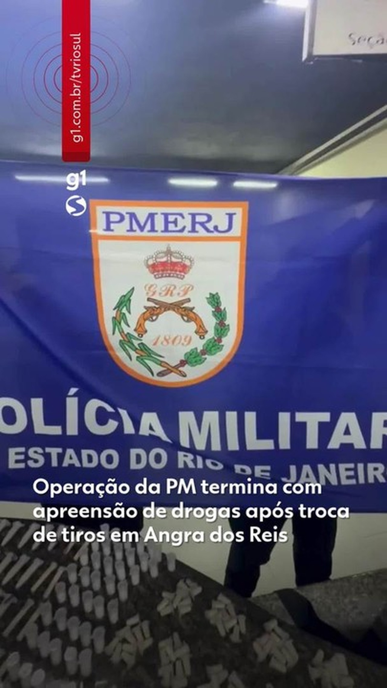 Operação da PM termina com apreensão de drogas após troca de tiros em Angra dos Reis
