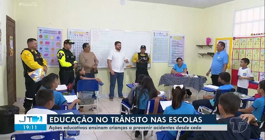 Projeto inicia ações educativas em escolas para segurança no trânsito 