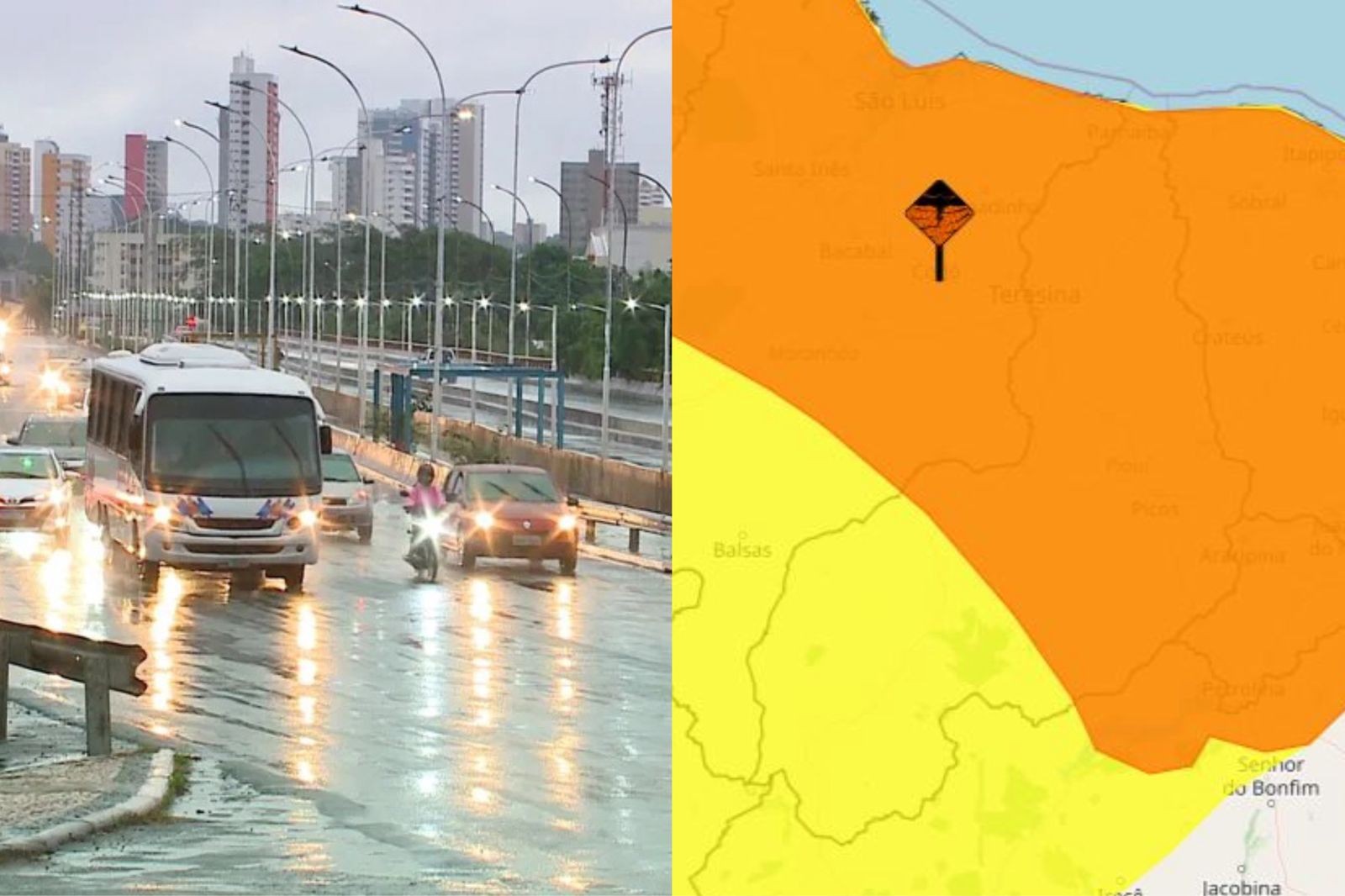 Teresina recebe novos alertas após chuva de até 68 mm no último dia de Carnaval; confira