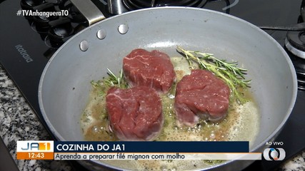JA 1ª Edição mostra como fazer filé mignon; confira