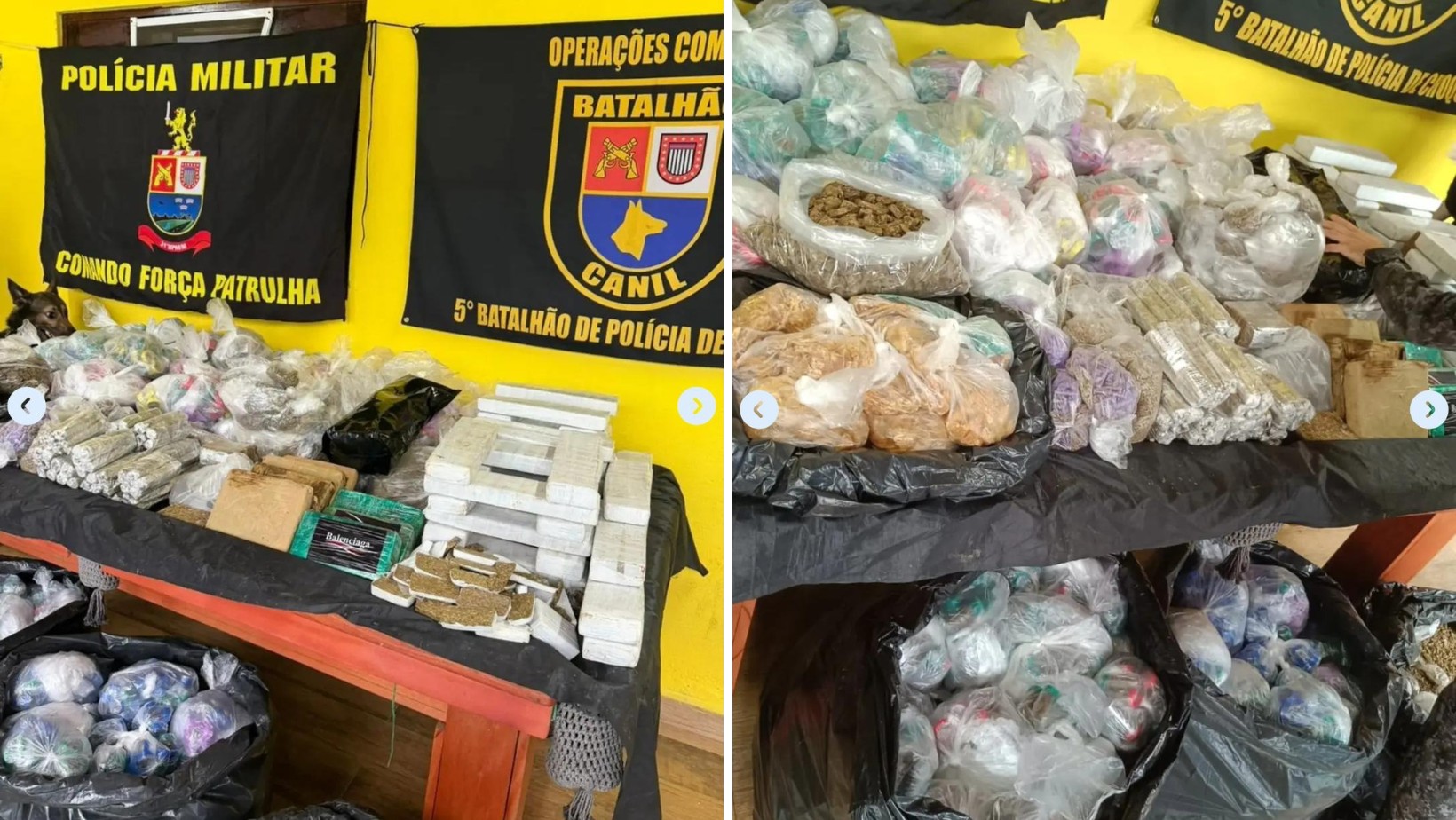 Sete homens são presos e mais de 140 kg de drogas são apreendidos em operação da PM em Nazaré Paulista