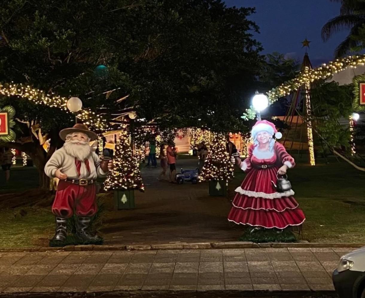 Com Papai Noel pilchado, cidades criam 'Natal gaúcho' no RS