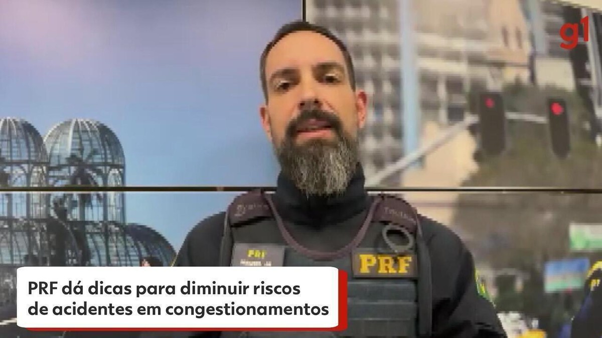 Manter distância e girar o volante: veja dicas da PRF para diminuir riscos de acidentes em congestionamentos