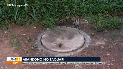 Moradores reclamam da falta de saneamento básico no setor Taquari