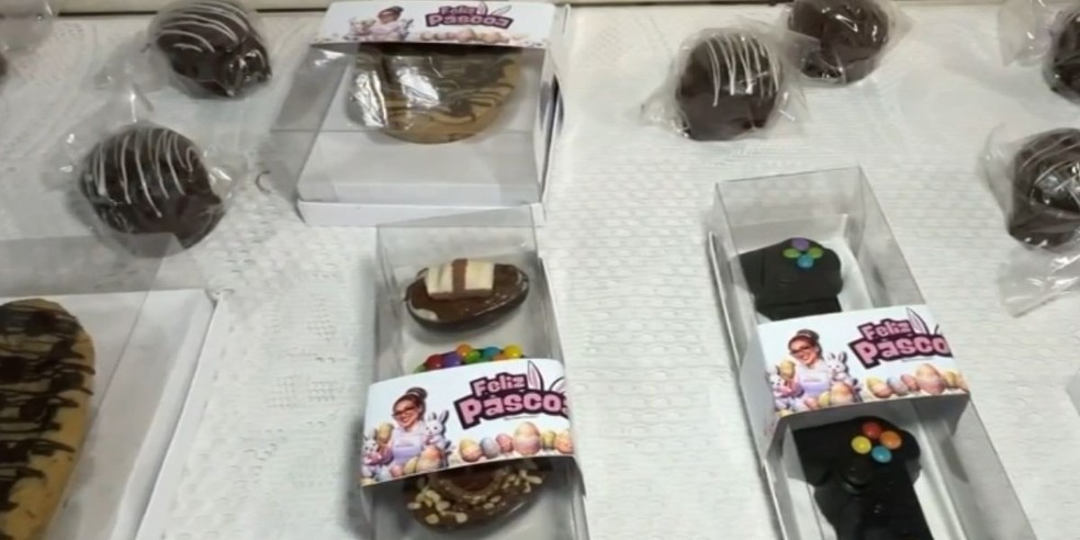3 de 4
Confeiteiras iniciam produção meses antes do feriado de Páscoa — Foto: TV TEM