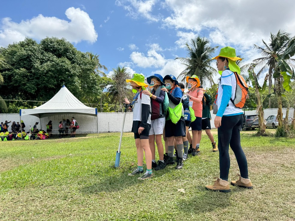 Acampamento no RN reúne mais de mil escoteiros de todo Nordeste — Foto: Sérgio Henrique Santos/Inter TV Cabugi