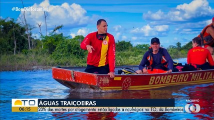 Temporada de praia aumenta riscos de naufrágios no Tocantins