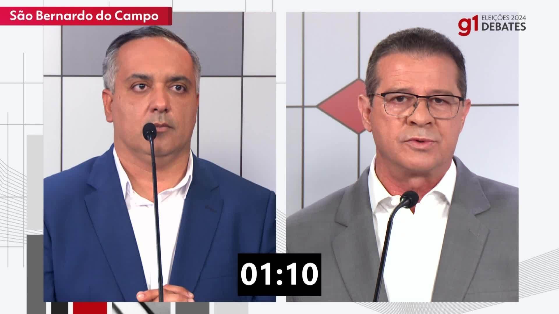 VÍDEOS: Debate entre candidatos à Prefeitura de São Bernardo do Campo