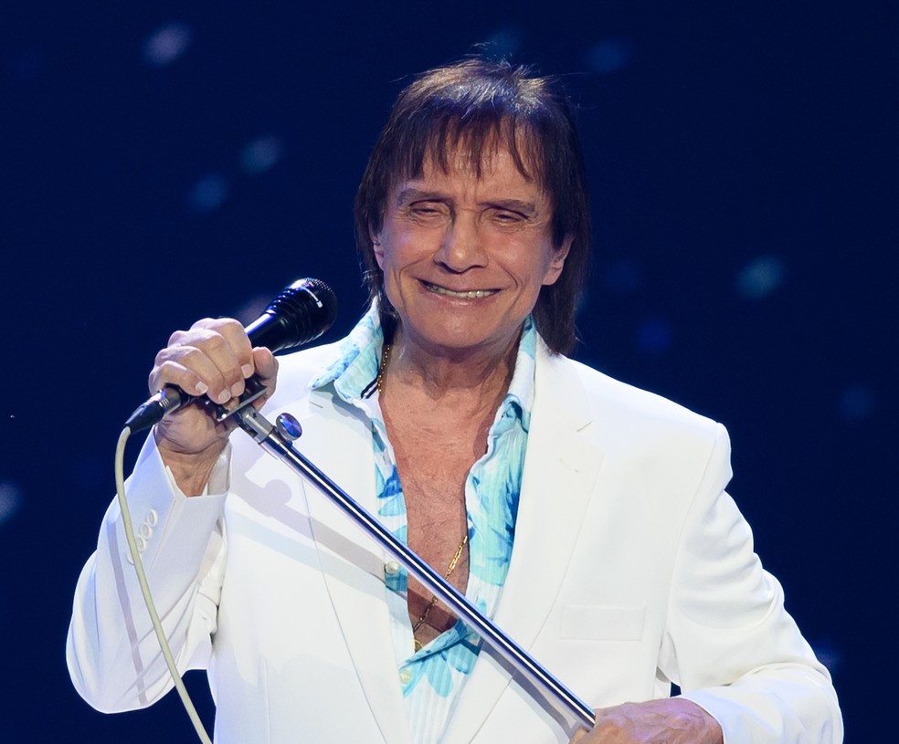 Roberto Carlos no especial de fim de ano de 2024 — Foto: Globo/Bob Paulino