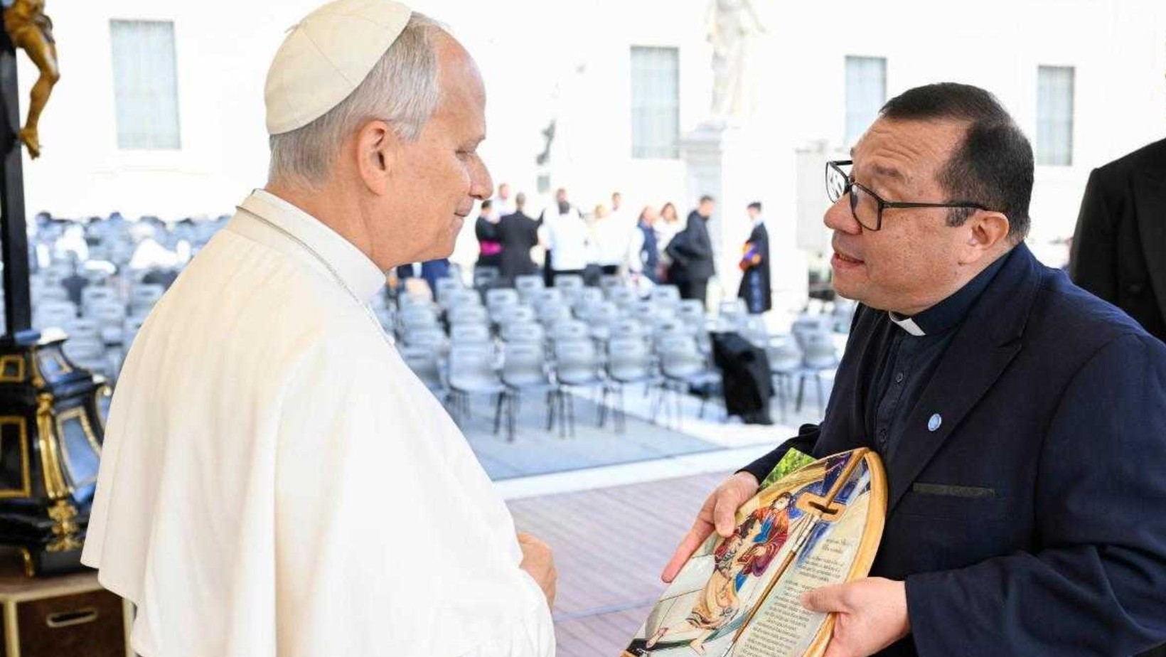 Presidente da Canção Nova encontra com o papa Leão XIV no Vaticano