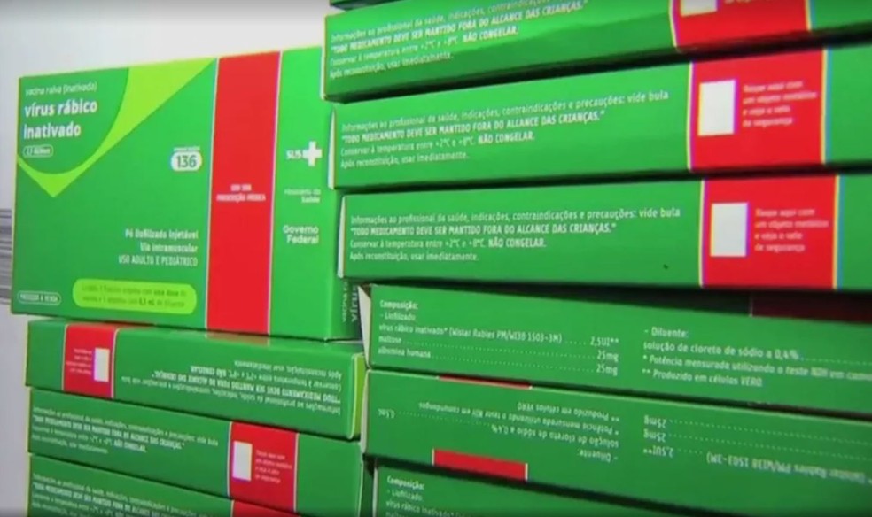 Vírus rábico inativado — Foto: Reprodução/TVCA