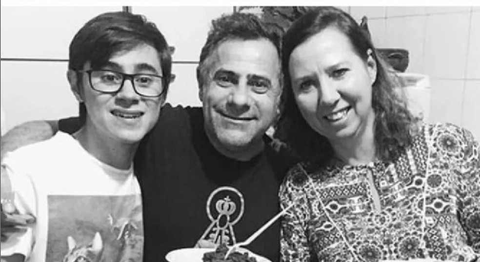 Rafael Henrique Miguel e os pais dele, João Alcisio Miguel e Miriam Selma Silva Miguel — Foto: Reprodução/TV Globo e Arquivo pessoal