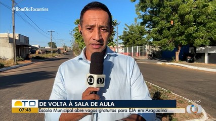 Escola abre vagas para estudantes da EJA em Araguaína