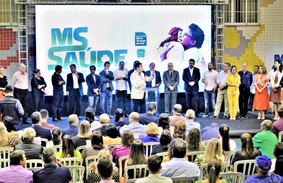 O lançamento do programa MS Saúde ocorreu na tarde dessa segunda-feira (8). — Foto: Reprodução