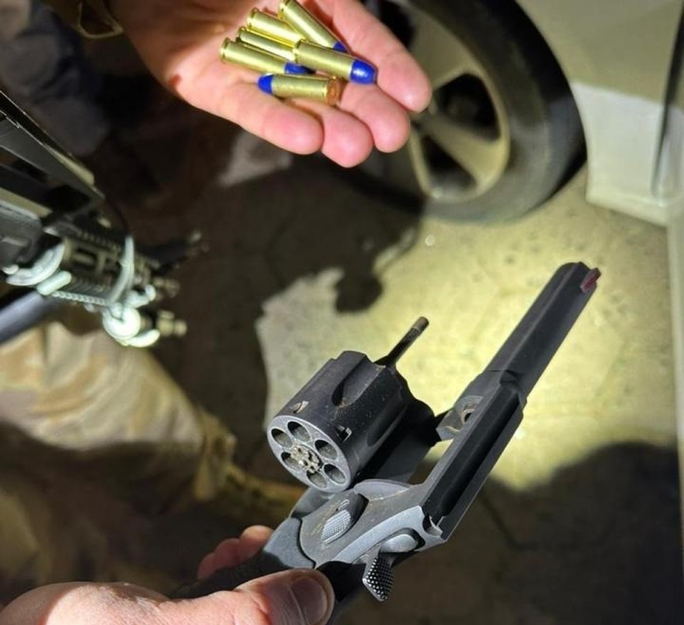 Mais da metade dos assassinatos cometidos em SC em 2022 foram por armas de fogo — Foto: Polícia Militar/Divulgação