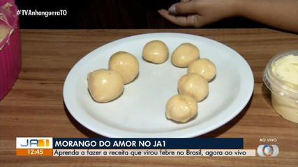 Aprenda como preparar um delicioso morango do amor na Cozinha do JA1