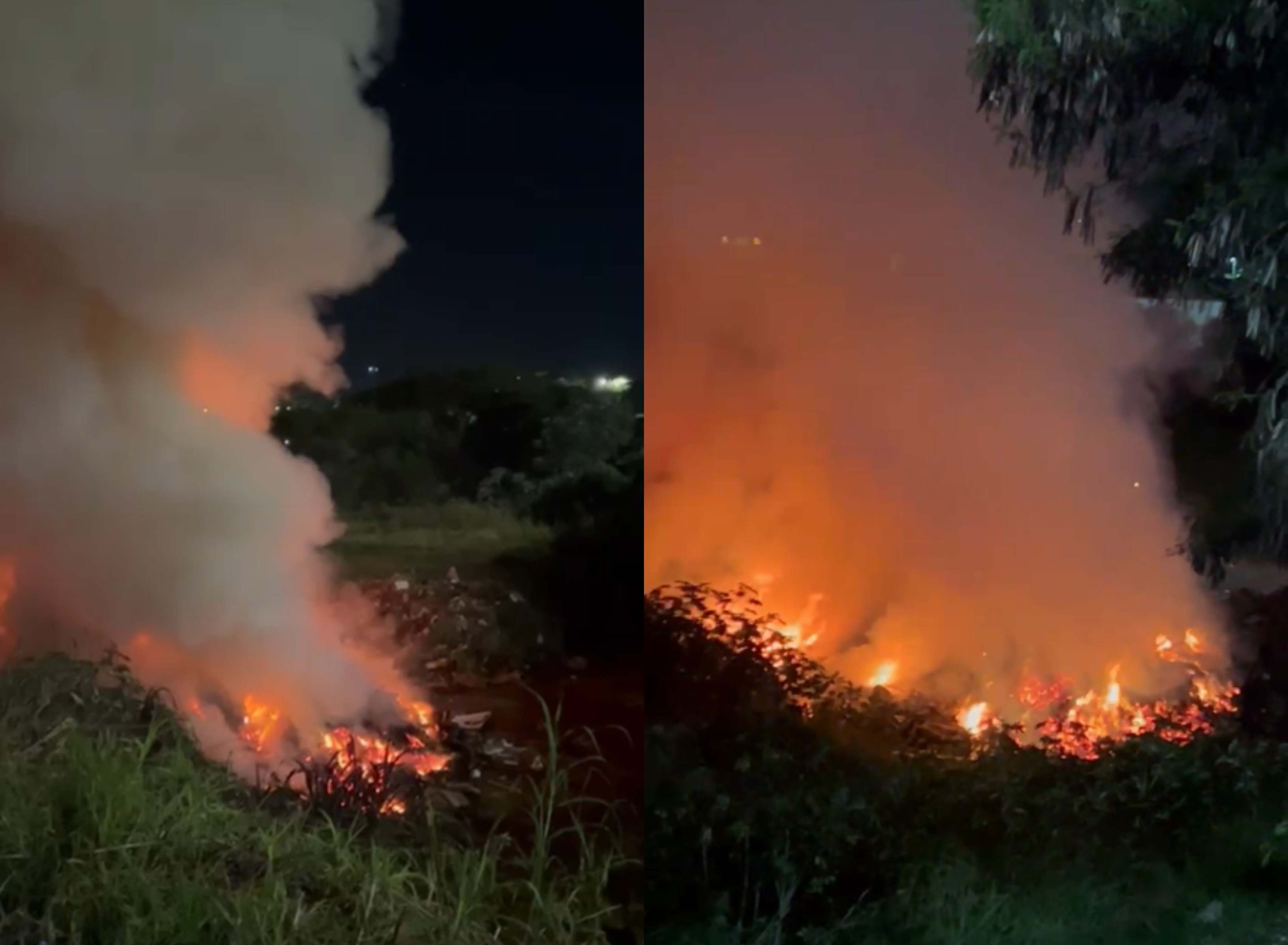 Incêndio em área de lixo mobiliza Corpo de Bombeiros em Avaré