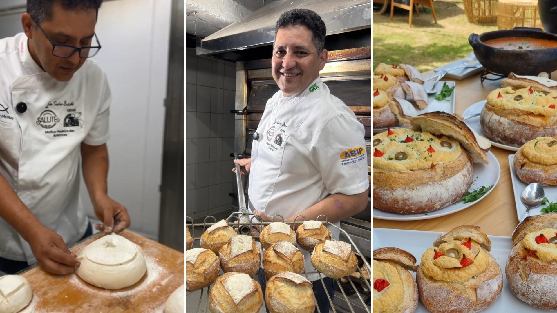 VÍDEO: torta capixaba ganha versão dentro de pão que imita panela de barro no ES