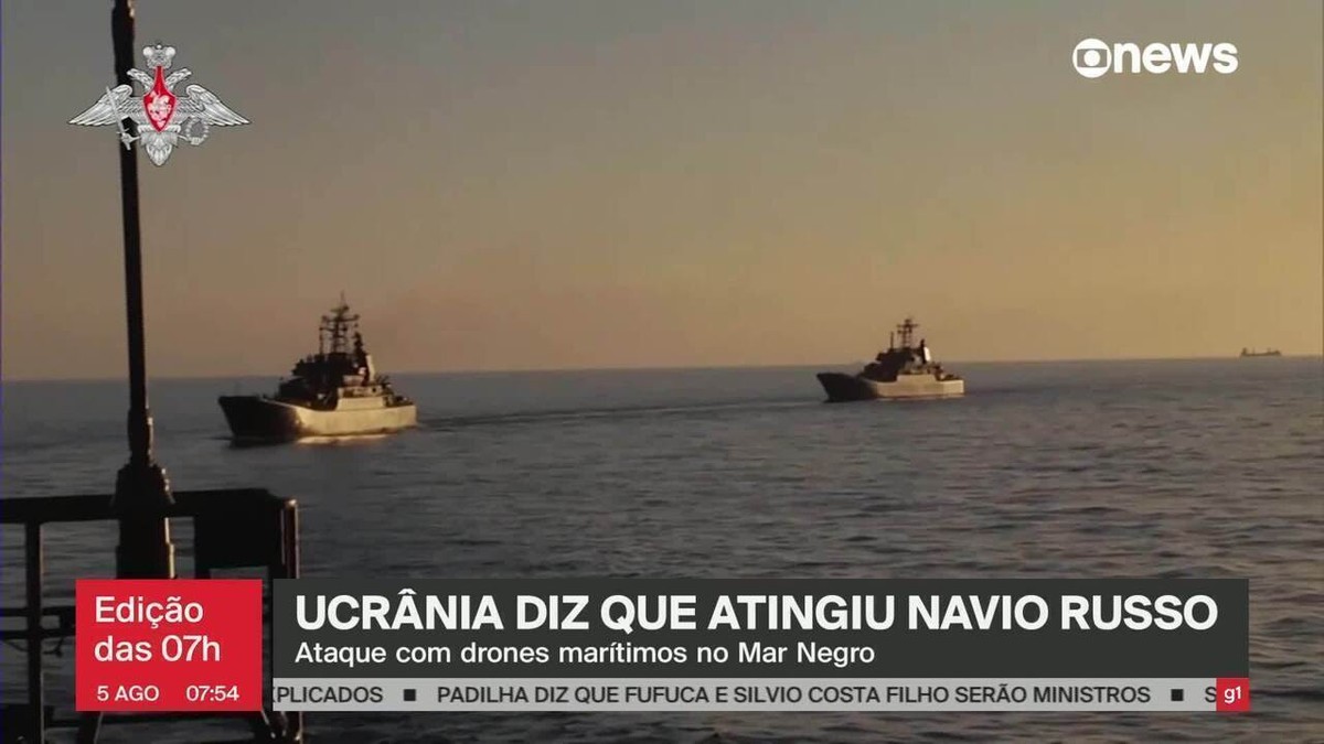 Navio petroleiro russo alvo de ataque de drone mar timo
