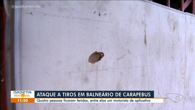 Quatro pessoas ficam feridas em ataque a tiros em Balneário de Carapebus