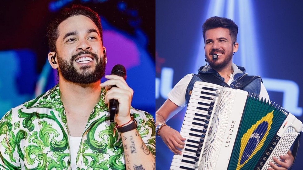 À esquerda, Henry Freitas; à direita, Luan Estilizado — Foto: Reprodução