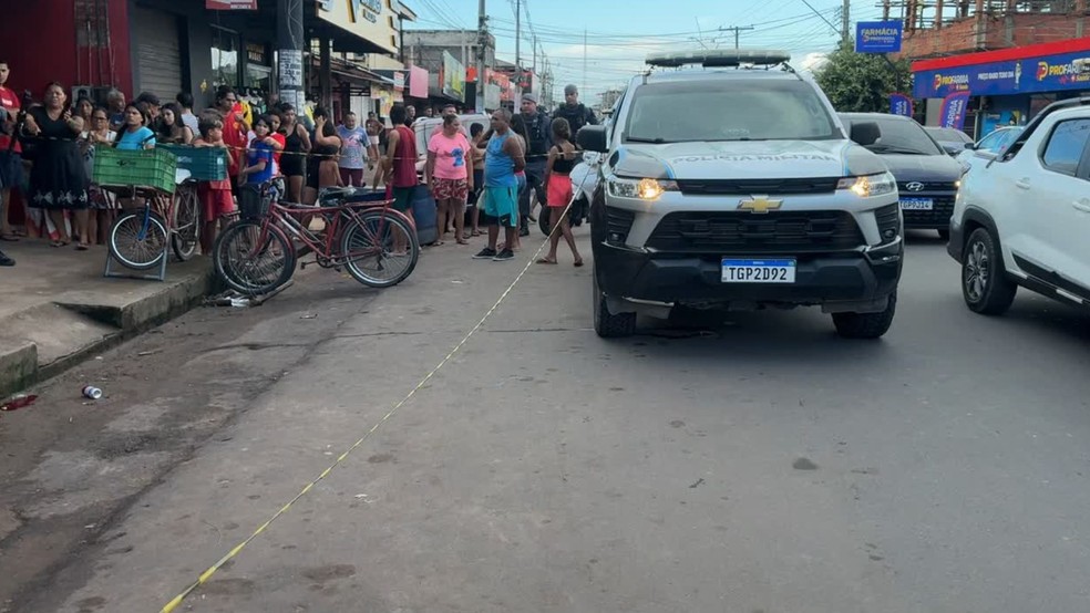 Ocorrência foi atendida pelo 1º batalhão da Polícia Militar — Foto: Rede Amazônica