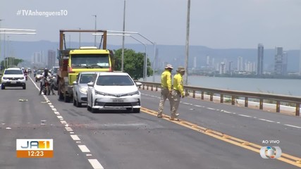 Trânsito é liberado na ponte entre Palmas e Luzimangues após acidente