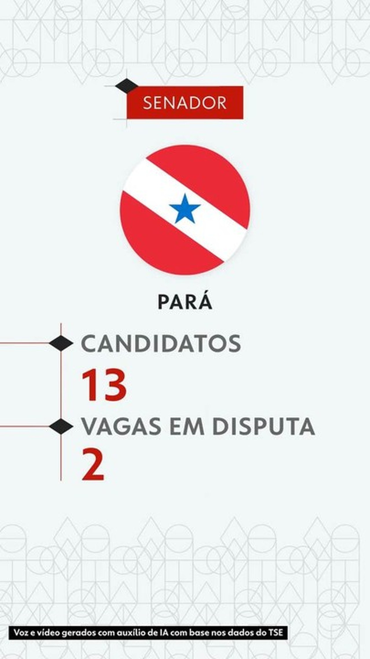 Eleições 2026: veja todos os candidatos ao Senado pelo Pará