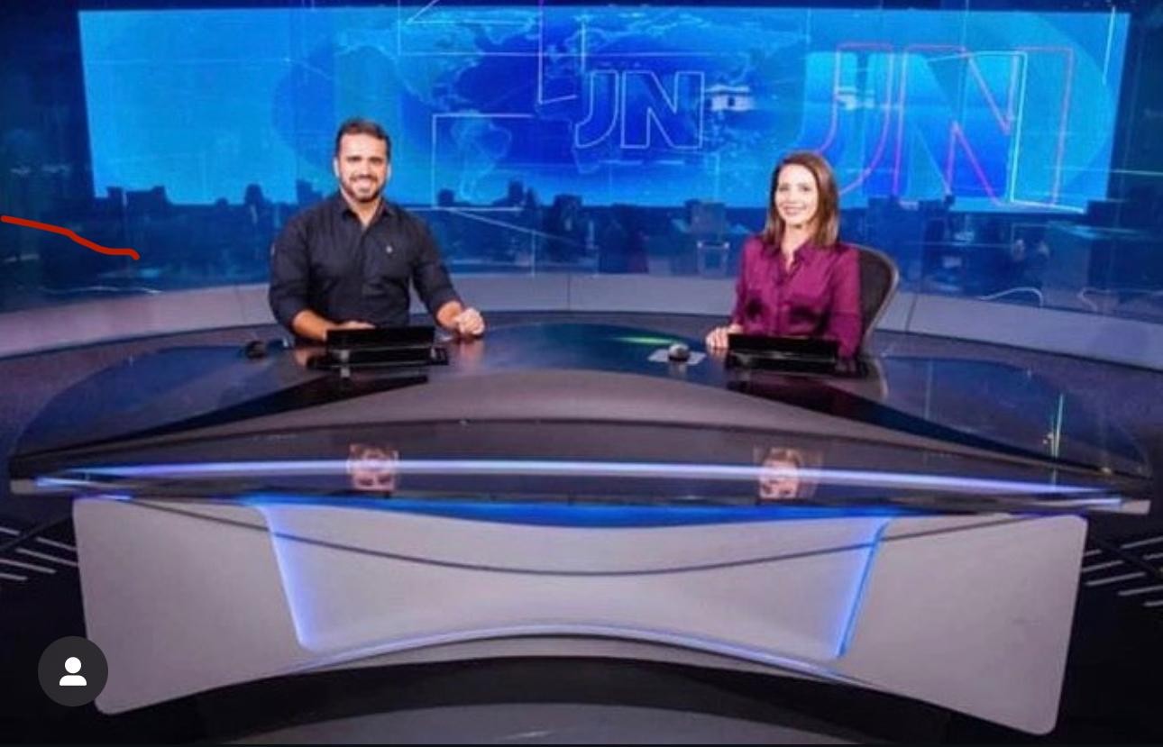 Em 2019, representou Mato Grosso na bancada do Jornal Nacional — Foto: Arquivo pessoal