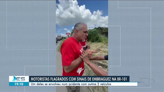 Motorista são flagrados com sinais de embriaguez na BR-101, em Viana