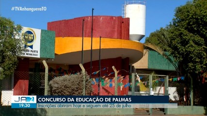 Concurso da educação de Palmas: inscrições abriram nesta segunda-feira