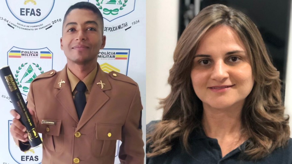 Alan Moreira da Silva e a esposa Vanessa de Oliveira Borges Machado — Foto: Reprodução/Redes Sociais