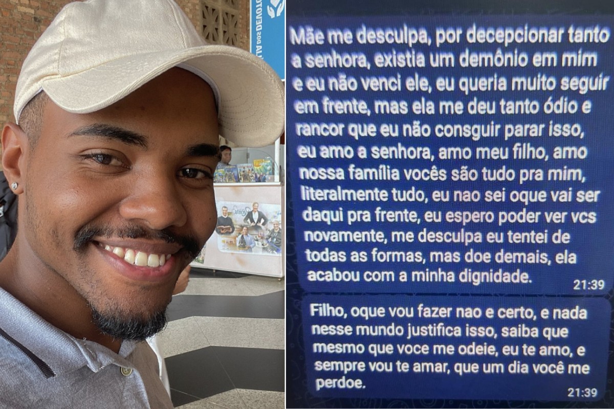 Homem que matou ex a facadas mandou mensagens à mãe e ao filho pedindo desculpas: 'Demônio em mim'