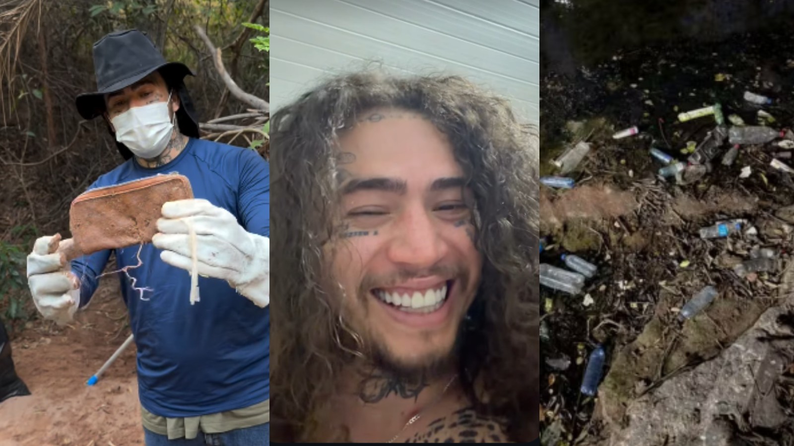 Whindersson Nunes inicia mutirão para limpeza e recuperação de riacho  poluído na cidade onde nasceu no PI