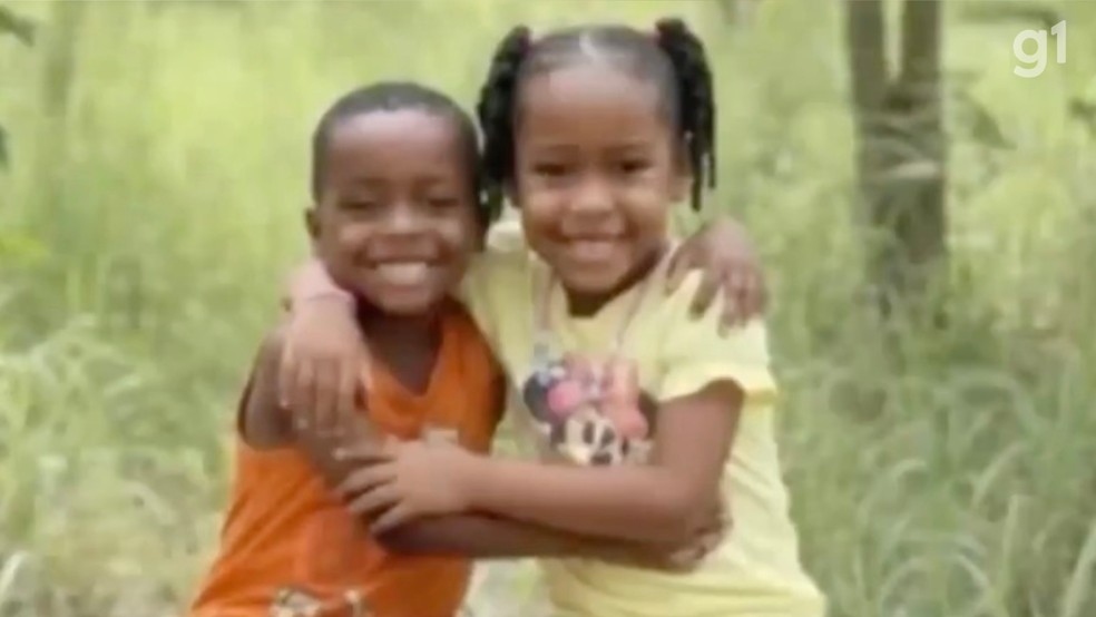 &Aacute;gatha Isabelle, de 5 anos e o Allan Michael, de 4 anos est&atilde;o desaparecidos no Maranh&atilde;o &mdash; Foto: Reprodu&ccedil;&atilde;o/TV Mirante