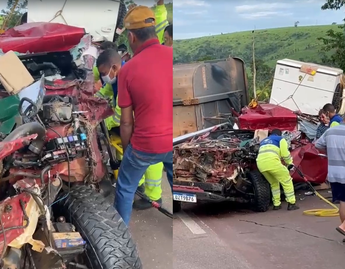 Mulher morre em acidente com carreta tombada na BR-163 no sudoeste do Pará