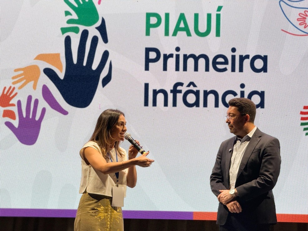 Isabel Fonteles, coordenadora do Pacto Pelas Crianças do Piauí, e o presidente da Etipi, Ellen Gera. — Foto: Arquivo/Secom