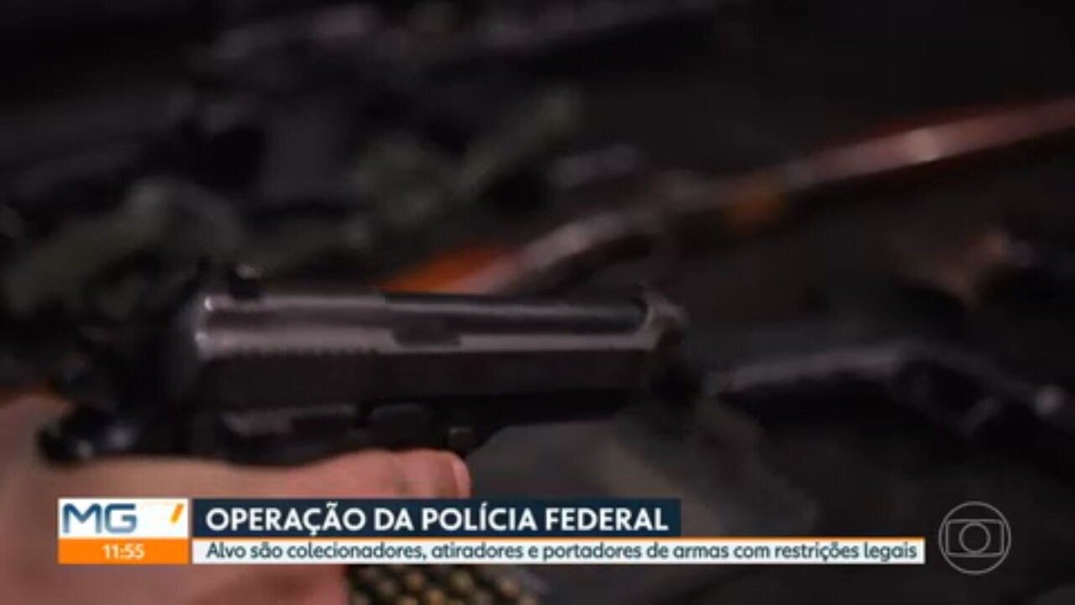 Operações da Polícia Federal miram armas de CACs em sete Estados