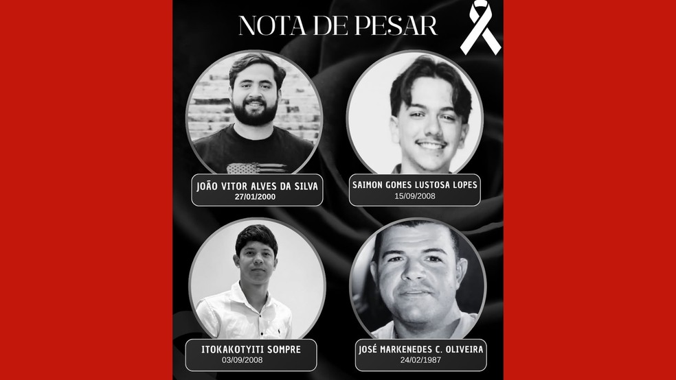 Quatro homens morrem em acampamento católico no Pará — Foto: Redes Sociais