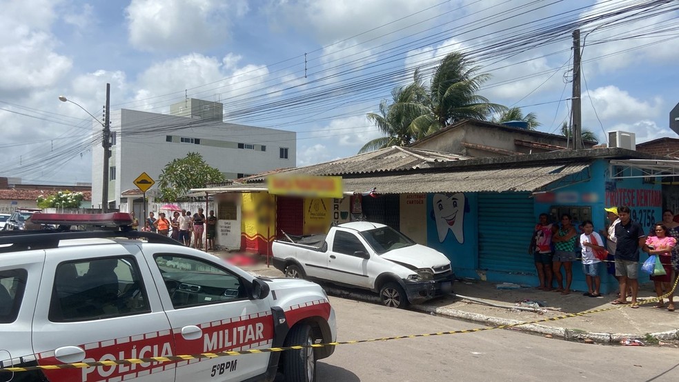 Acidente que matou idosa aconteceu no bairro Colinas do Sul, em João Pessoa — Foto: Ana Beatriz Rocha/TV Cabo Branco