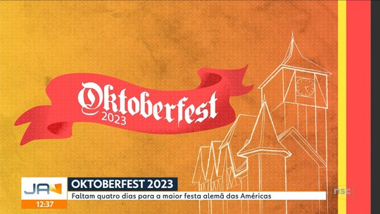 Faltam quatro dias para a Oktoberfest 2023 - Programa: Jornal do Almoço - SC 