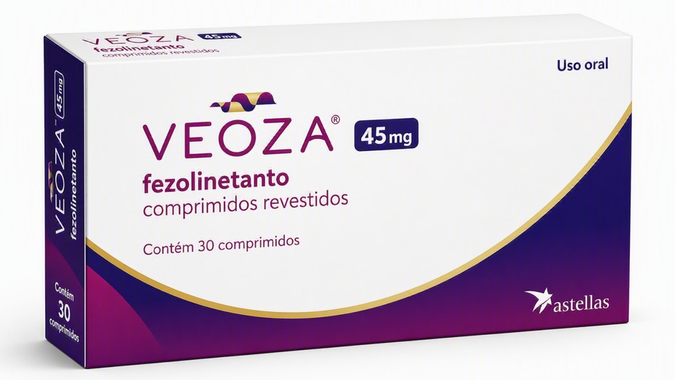 Veoza: comprimido não hormonal da Astellas — Foto: Astellas/Divulgação