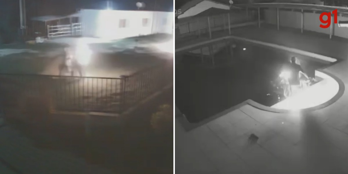 VÍDEO: Mulher em chamas corre e pula em piscina após ter o corpo incendiado pelo companheiro, em MG