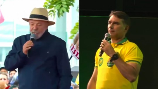 Lula e Flávio fazem comícios simultâneos em Santa Catarina, reduto do bolsonarismo