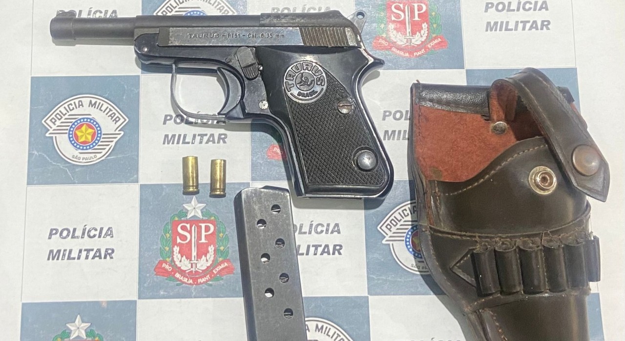 Genro é preso com arma após sogra receber ligação da filha contando sobre ameaça no interior de SP