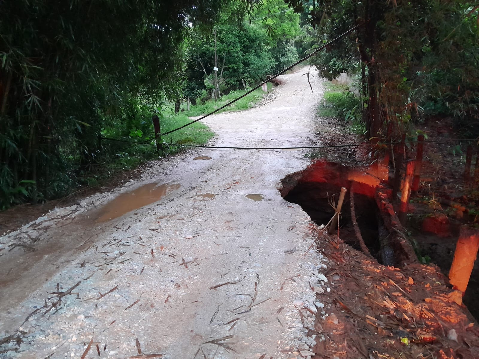 Com maior acumulado de chuva do estado, Redenção da Serra registra alagamento, deslizamento de terra e queda de muros e árvores