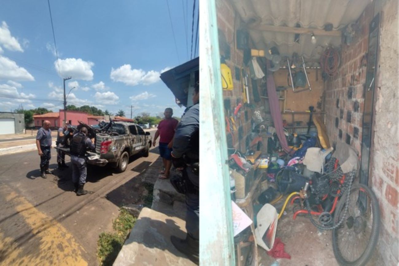 Polícia Militar descobre desmanche clandestino de motocicletas no interior do MA